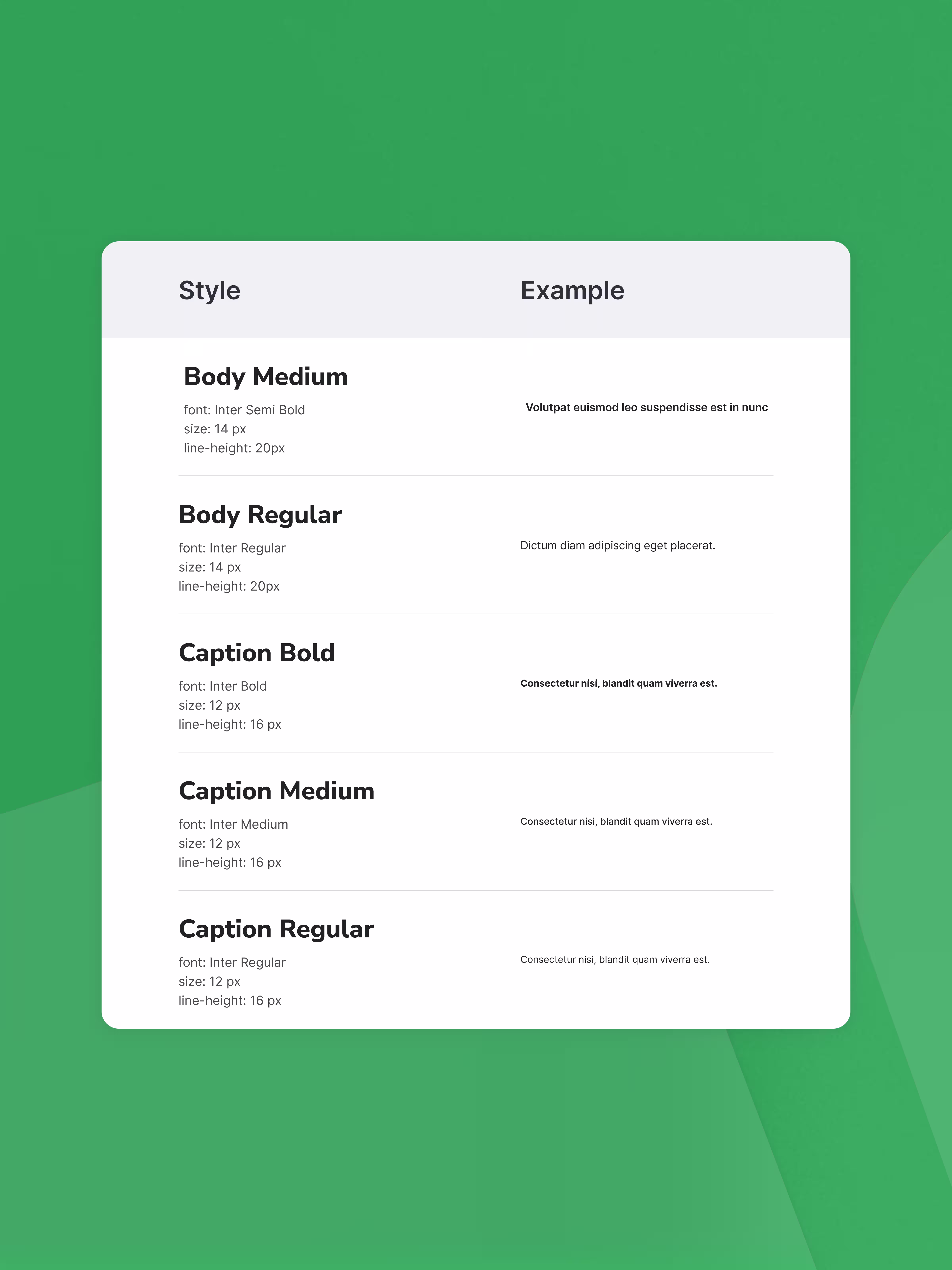 Example of Biome Design System's typography in use. alternate view