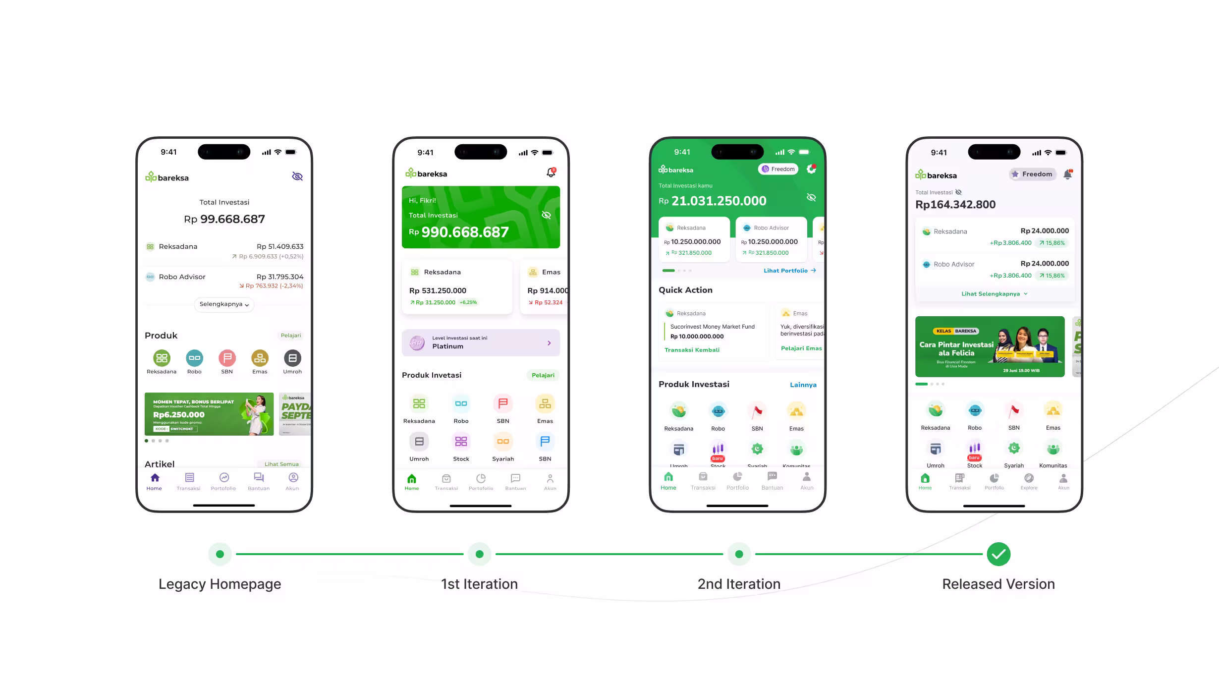 Iteration of Homepage UI Design